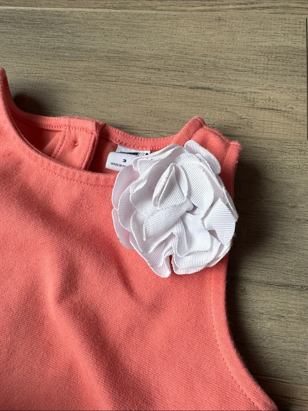 Janie and Jack Coral Pink Peplum Top with Plaid Leggings Set